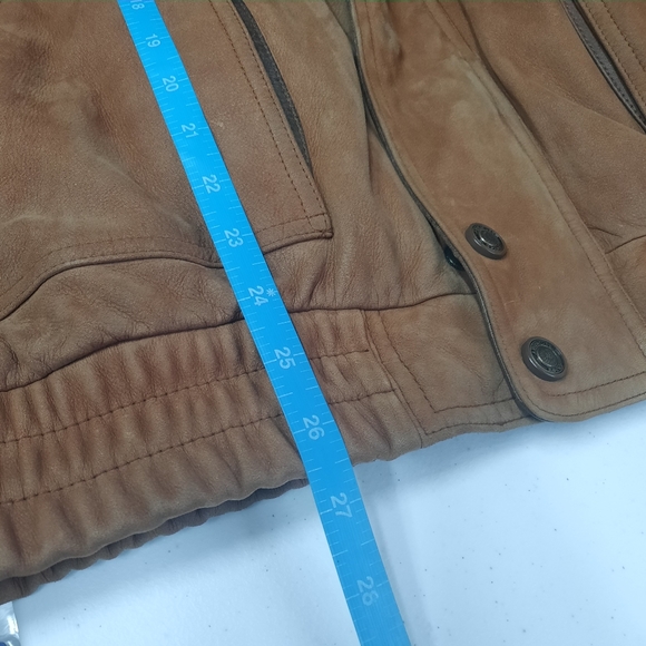 Wilsons Adventure Bound Leather Button Up Jacket 1986 Men's XL Brown 80s Suede - Picture 10 of 12